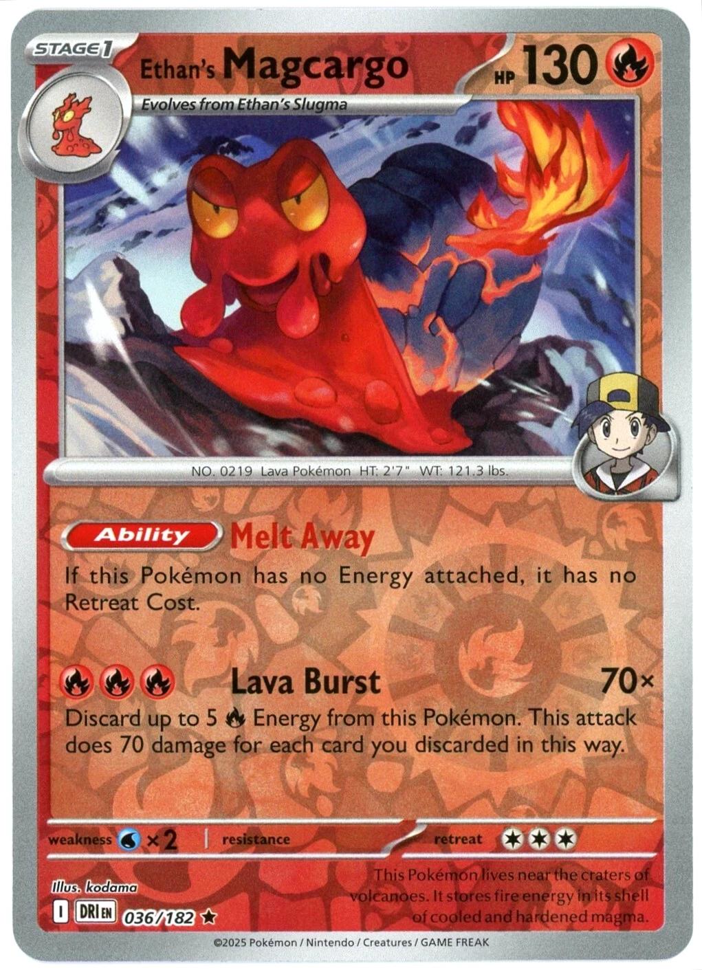 Ethan's Magcargo [Reverse Holo]